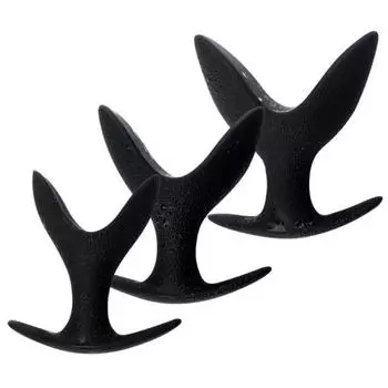 Унисекс Мягкий Силиконовый Водонепроницаемый V-образный Анальная Пробка Фаллоимитатор Массажер Простаты S