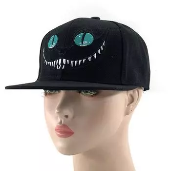 Унисекс мультяшный кот вышитый хип-хоп шляпы открытый регулируемый повседневный бейсболки солнцезащитная шляпа