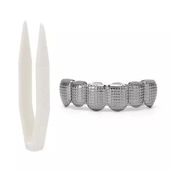 Унисекс Мужчины Женщины Верхние зубы Хип-хоп Вставной зуб Хэллоуин Фестиваль Хип-хоп Украшение для зубов Черный чёрный