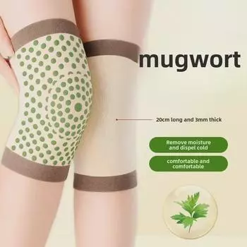 Унисекс наколенники из чистого хлопка с добавлением полыни: Теплые, тонкие, бесследные рукава для согревания холодных ног и суставов. One Size [80-150 lbs]