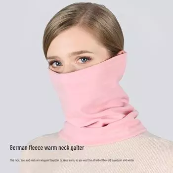 Унисекс немецкий бархатный шарф и ветрозащитная велосипедная маска: Устойчивый к погодным условиям и универсальный головной убор для осени и зимы One Size жёлтый