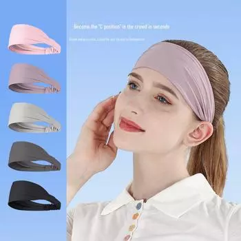 Унисекс, нескользящая, впитывающая пот спортивная повязка на голову для бега и йоги – дышащая, антиперспирантная защита лба синий