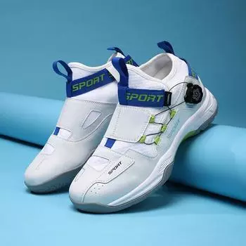 Унисекс обувь для бадминтона для мужчин и женщин тренировочная обувь для настольного тенниса волейбола легкие удобные спортивные кроссовки с защитой от скольжения 36 чёрный