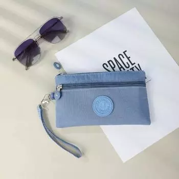 Унисекс, однотонные сумки для монет, кошельки, сумки для женщин, держатель для ключей, удостоверений личности, телефон, нейлоновые сумки для хранения с подвесной веревкой фиолетовый