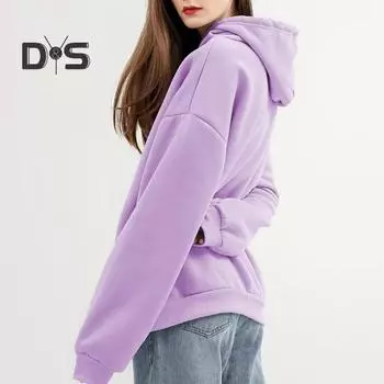 Унисекс, осенне-зимняя толстовка с капюшоном и принтом в виде сердца, свободный пуловер с длинными рукавами на шнурке, толстая плюшевая теплая эластичная манжета, повседневная толстовка с большим накладным карманом M чёрный