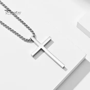 Унисекс ожерелье кулон на шею ювелирные изделия повседневная одежда подарочные легкие титановые стальные женские мужские ключичные ожерелья 60cm