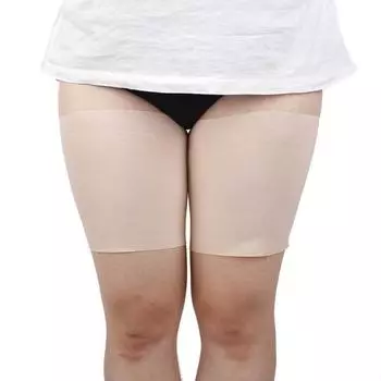 Унисекс пара анти-натирающие бедренные резинки эластичные нескользящие силиконовые сексуальные подвязки для бедер S до 4XL M (thigh 36-45cm) чёрный