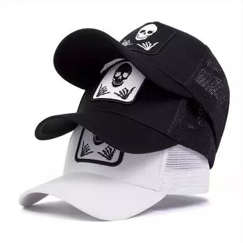 Унисекс персонализированная вышитая регулируемая бейсбольная кепка для отдыха на природе, кепка для мужчин и женщин в стиле хип-хоп, дышащие сетчатые кепки чёрный