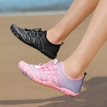 Унисекс Пляжная обувь для плавания Обувь для ходьбы по течению Летние дышащие быстросохнущие спортивные модные сандалии Легкая повседневная обувь 35 розовый