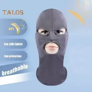 Унисекс полный шлем для верховой езды дышащий эластичный открытый рот показать глаза лицо капюшон взрослый косплей костюм серый