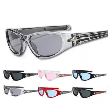 Унисекс, Полый дизайн, Солнцезащитные очки, Защита от УФ-излучения, Оправа из сплава, Оправы для очков, Декоративные, Google, Кошачий глаз, Солнцезащитные очки