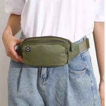 Унисекс поясная сумка большой емкости устойчивая к царапинам мужская женская многоцелевая сетчатая поясная сумка чёрный