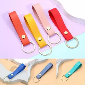 Унисекс поясной кошелек PU кожаный ремешок для ключей брелки для ключей деловой подарок модный автомобиль светло-синий