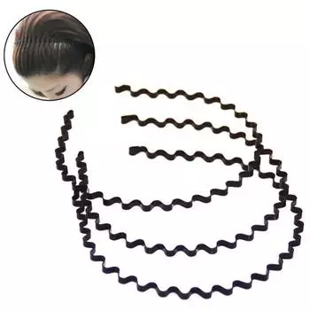 Унисекс, повязка для волос с железной волной, зажим для волос, аксессуары для головных уборов, повязка на голову, подарок на вечеринку