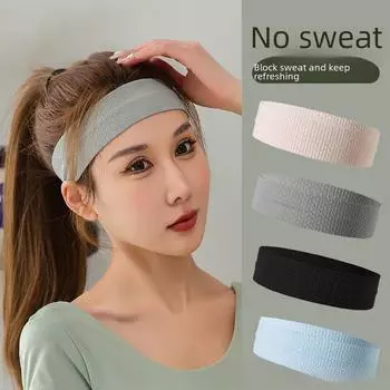 Унисекс-повязка на голову с вышивкой, впитывающая пот, для занятий спортом, бега, фитнеса и йоги