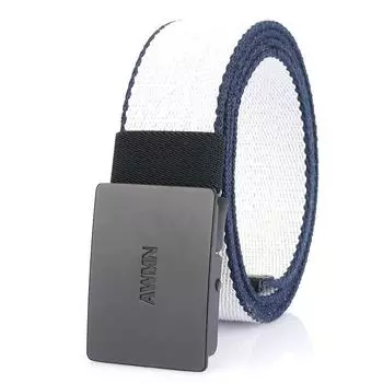 Унисекс Повседневный плетеный холщовый и кожаный ремень в корейском стиле 120cm