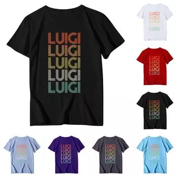 Унисекс Повседневный свободный принтованный свитер с круглым вырезом и коротким рукавом L чёрный