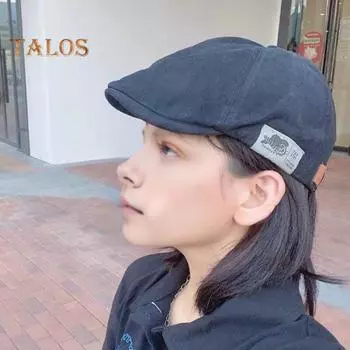 Унисекс Продвинутая шляпа Винтажная регулируемая шляпа газетчика с короткими полями Однотонная уличная кепка в стиле хип-хоп для мужчин и женщин Осенняя кепка для работы на открытом воздухе для отдыха с козырьком бежевый