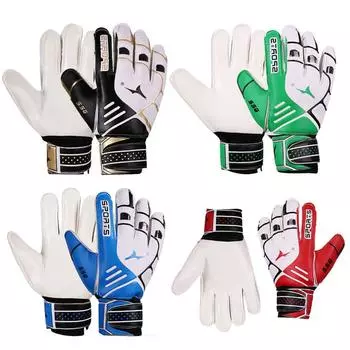 Унисекс профессиональные вратарские перчатки футбольные вратарские перчатки латексные + EVA футбольные перчатки GK Super Grip Children s No. 5 синий
