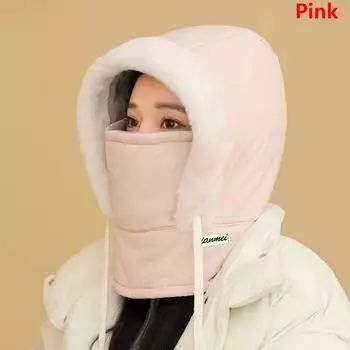 Унисекс пуховая хлопковая женская и мужская балаклава зимняя шапка шапки теплые ветрозащитные полнолицевые маски шапки уличные береты утолщенные шарфы 2