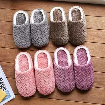 Унисекс пушистые домашние тапочки мягкие легкие нескользящие удобные домашние тапочки для осени и зимы тапочки женская обувь женская 36 серый