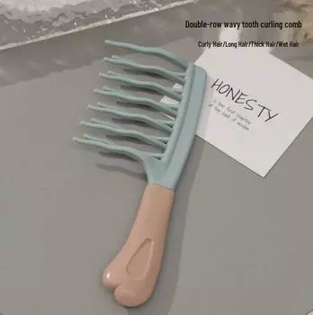 Унисекс ПВХ ручка Массаж кожи головы и стайлинг расческа