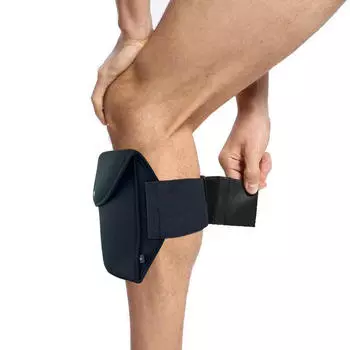 Унисекс регулируемая сумка для бега на руку для фитнеса на открытом воздухе водонепроницаемая сумка для телефона с ремешком на липучке портативная регулируемая женская сумка на ногу One Size чёрный