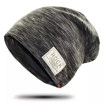 Унисекс Rock Letter Label шапки зимние утолщенные бархатные для сохранения тепла шапка хип-хоп шапка шапки для женщин мужчин 56-59