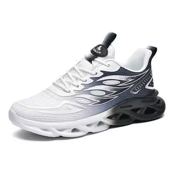 Unisex Running Jogging Shoes Women Casual Sneakers White Outdoor Breathable Mesh Shoes Men Light Shock-absorption Sports Shoes 36