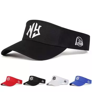 Унисекс с вышивкой в виде буквы NG, регулируемая солнцезащитная кепка с пустым верхом, бейсболки для гольфа, весенне-летние кепки для отдыха на открытом воздухе, дорожные аксессуары для женщин и мужчин чёрный