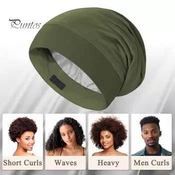 Унисекс-шапка для сна, защитная ночная шапочка для волос, высокоэластичная двухслойная однотонная головная убор, теплая легкая регулируемая зимняя шапка для дома и улицы темно-синий