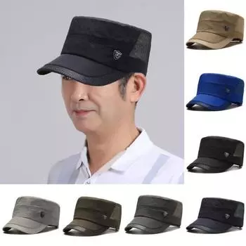 Унисекс Шляпа от солнца с полой сеткой Регулируемый солнцезащитный козырек Анти-УФ Дышащий Быстросохнущий конский хвост Сплошной цвет На открытом воздухе Кемпинг Рыбалка Дорожная кепка хаки