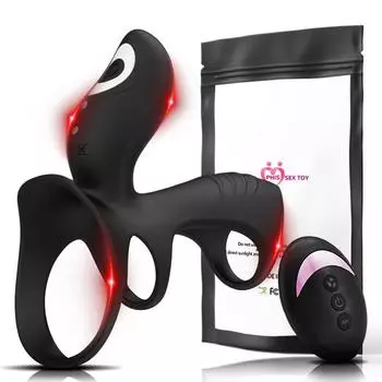 Унисекс силиконовое вибрационное кольцо для контроля эякуляции для пар - перезаряжаемый ошейник для пениса с двумя режимами вибрации (Водонепроницаемость IPX7, зарядка через USB-C)