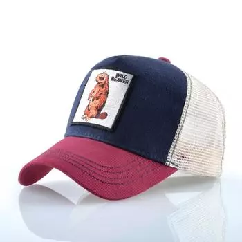 Унисекс Snapback шляпы для мужчин бейсболки с вышивкой бобра уличная уличная дышащая шляпа с козырьком 56-60cm белый