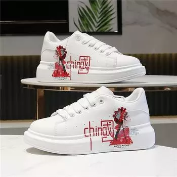 Унисекс спортивные кроссовки женские мужские кожаные белые плоские туфли для скейтбординга модные удобные уличные теннисные повседневные туфли с мехом теплые туфли 35