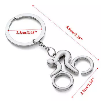 Унисекс Спортивный езда на велосипеде Велосипед Подвеска Брелок для ключей из сплава