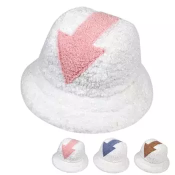 Унисекс Стрела Украшение Рыбацкая Шапка Зимняя Ягненок Шерсть Толстая Теплая Шапка Открытый Ветрозащитный Панама Для Мужчин и Женщин Хип-Хоп Кепки белый