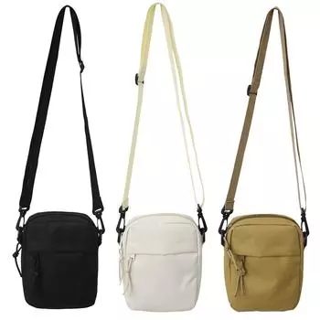 Унисекс сумка через плечо модная женская сумка через плечо портативный сплошной цвет для покупок чёрный