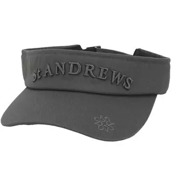Unisex sun visor size Golf hat FR [St. Andrews] (twill logo, adjustable) / / 042-4287852 020_Gray