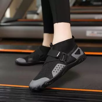 Unisex Swimming Water Shoes High Top Athletic Hiking Wading Sneakers Barefoot Beach Aqua Shoes Fitness Yoga Cycling Surf Sandals 36 чёрный