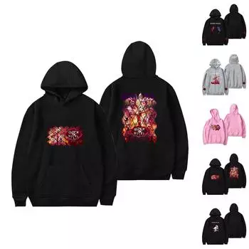 Унисекс Свободная толстовка с капюшоном с принтом Унисекс Повседневная модная спортивная толстовка XXXXXXXL светло-розовый