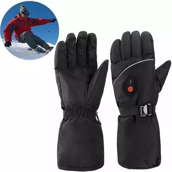 Unisex Thermal Cycling Gloves 3 Speed Temperature Warm Touchscreen Gloves USB Charging for Outdoor Cycling Skiing Hiking Working CHINA