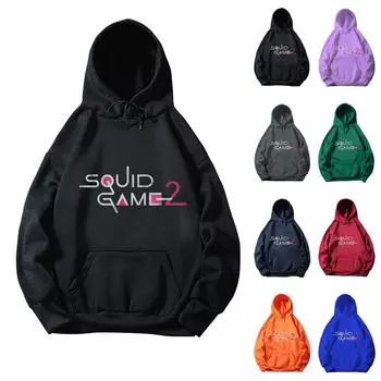 Унисекс толстовка с капюшоном и длинными рукавами и карманом XL чёрный