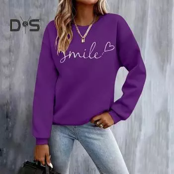 Унисекс толстовка с круглым вырезом средней длины свободный однотонный топ эластичные манжеты и подол хип-хоп стиль походный спортивный уличный пуловер топ XL белый