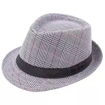 Унисекс Trilby Gangster Cap Beach Sun соломенная шляпа Band Sunhat хаки