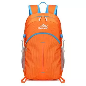 Унисекс ультралегкий походный рюкзак складной Мужской и женский для активного отдыха, путешествий, велоспорта, альпинизма, нейлон оранжевый