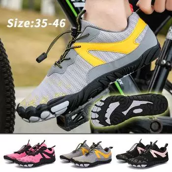 Унисекс, уличные прогулочные кроссовки для пеших прогулок, треккинговые кроссовки с пятью пальцами, водная обувь для босиком, велосипедный спорт, спортивная обувь, обувь для фитнеса 35 зелёный