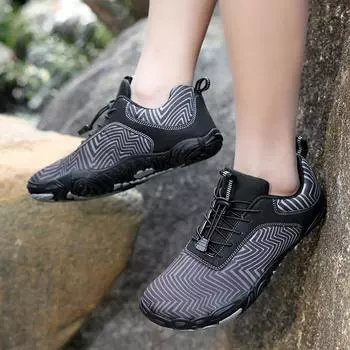 Унисекс, уличные прогулочные кроссовки для пеших прогулок, треккинговые кроссовки с пятью пальцами, водная обувь для босиком, велосипедный спорт, спортивная обувь, обувь для фитнеса 36 серый