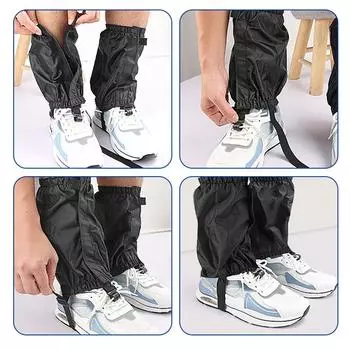 Унисекс уличный чехол для ног от снега водонепроницаемые зимние гетры защитные бахилы для ботинок для походов на открытом воздухе скалолазание охота темно-синий