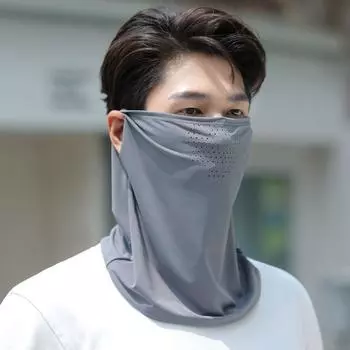 «Унисекс UPF50+ Ice Silk Солнцезащитная полнолицевая маска для езды на велосипеде летом на открытом воздухе»